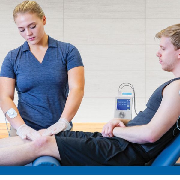 deep oscillation therapy on leg