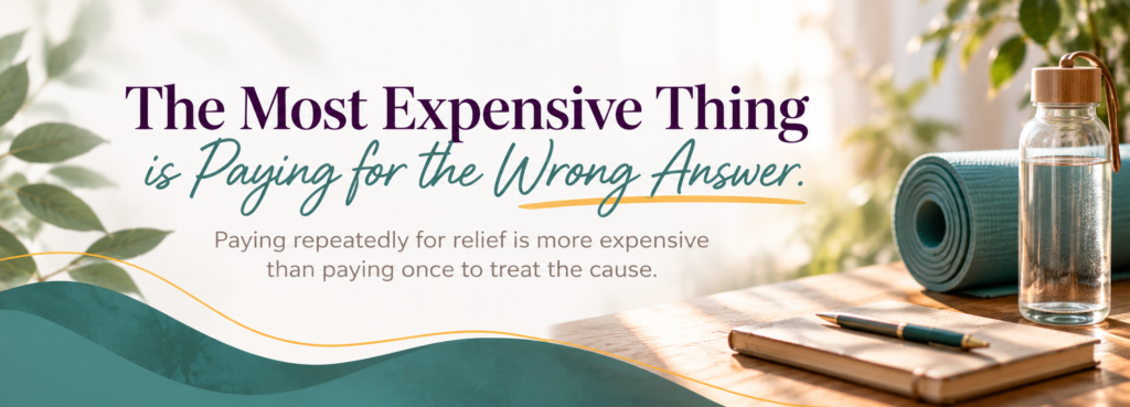 most expensive is paying for therapy that doesn't treat the cause